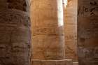 Africa, Egypt, Luxor. Close view of a column in the Valley of the Kings. Art Print